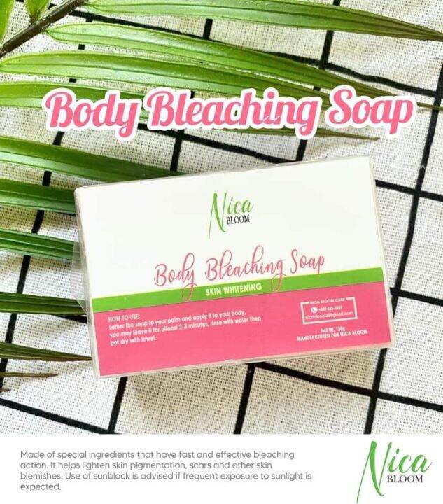 Nica Bloom Body Bleaching soap Lazada PH