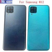 ฝาหลังปิดโทรศัพท์แผงประตูหลังเคสที่อยู่อาศัยสำหรับ Samsung M12 M127 M127F ฝาหลังมีเลนส์กล้องด้านหลังอะไหล่ LHG3763ชิ้นส่วนทดแทน