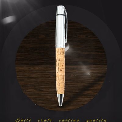 Classic Design High Quality PU Leather Business Men Ballpoint Pen Wholesale Pure Wood Color Gift Pen Buy 2 Send Gift Pens
