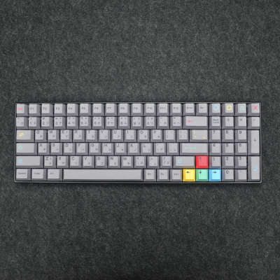 129ปุ่มชุด GMK Dualshot Keycaps PBT Dye Subbed Key Caps Cherry Profile Keycap สำหรับ Keychron Q1 Q2 K2 Anne GH60 GK64โป๊กเกอร์