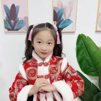 GDSELL กิ๊บด้านข้างน่ารักพู่แฟชั่นผีเสื้อ Hanfu เครื่องประดับดอกไม้สไตล์จีนอุปกรณ์กิ๊บติตผมผมกิ๊บติดผมเด็กผู้หญิงเด็กน้อย