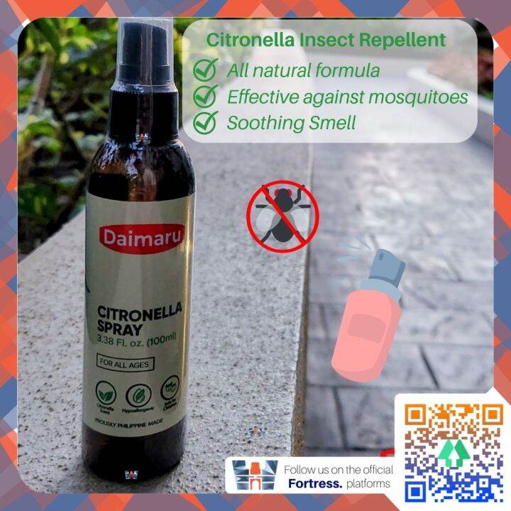Daimaru Citronella AllNatural Insect Repellent Spray Tested Effective