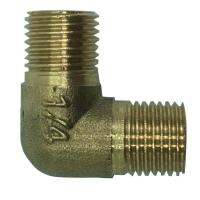 Dolity Elbow Double Male Full Brass Thread Adapter Coupler Connector Fitting