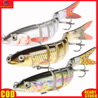 LeadingStar RC Authentic 3pcs Fishing Lures Multi Jointed 10cm 10g Fake Hard Bait Long Casting Simulation Lures Bait For Freshwater Saltwater