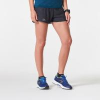 กางเกงขาสั้นใส่วิ่งสำหรับผู้หญิง  KIPRUN LIGHT WOMENS RUNNING SHORTS  BLACK