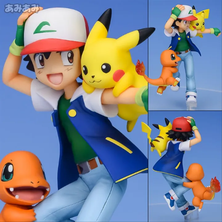 Figure ฟ กเกอร จาก Pokemon Series โปเกมอน ซ ร ส Ash Ketchum Satoshi แอช เคตช ม ซาโตช Pikachu พ คาช Charmander ฮ โตคาเงะ Hitokage 1 8 โปเกม อน Ver Anime อน เมะ การ ต น ม งงะ คอลเลกช น New Collection Manga Model โมเดล