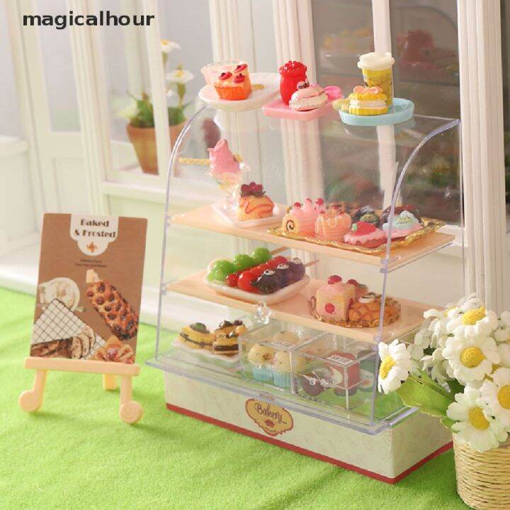 magicalhour-โมเดลตู้โชว์เค้กจิ๋ว-1-12-สําหรับตกแต่งบ้านตุ๊กตา