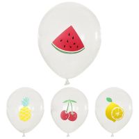 12 inch summer fruit pineapple cherry watermelon lemon latex balloon Hawaiian theme party decoration balloons Balloons