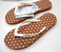 จุดส้มชาไทย Tea Orange dot Hippo Shoe รองเท้าแตะฮิปโป No.36-37-38-39-40