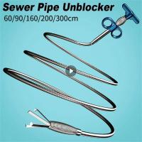 Snake Sewer Pipe Unblocker Spring Pipe Dredging Tool Kitchen Bathroom Sink Drain Clog Remover Anti Clogging Cleaning Tools Traps Drains