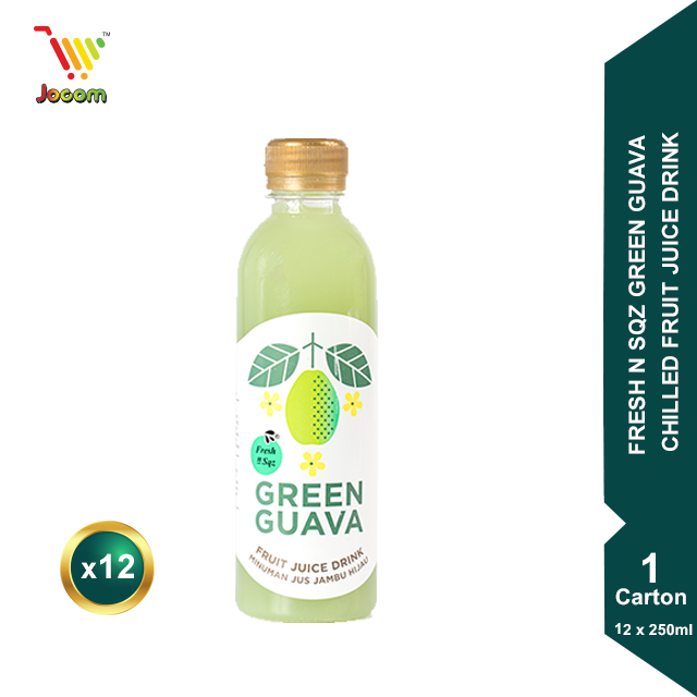 FRESH N SQZ Green Guava Chilled Fruit Juice Drink 1 Carton (12 x 250ml