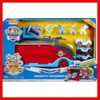 สินค้าขายดี!!! ของเล่น รถ ตุ๊กตา พาว พาโทรล PAW Patrol Mighty Cruiser with 3 Vehicles and Sounds ของแท้ ของเล่น โมเดล โมเดลรถ ของเล่น ของขวัญ ของสะสม รถ หุ่นยนต์ ตุ๊กตา โมเดลนักฟุตบอล ฟิกเกอร์ Model