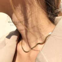 Margarita Basic Herringbone Stainless Necklace