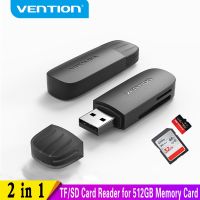 Vention เครื่องอ่านการ์ดสำหรับพีซีการ์ดหน่วยความจำ USB 2.0 3.0ไปยังไมโครอะแดปเตอร์การ์ดความจำอุปกรณ์เสริมแล็ปท็อปสมาร์ทการ์ดหลายเครื่องอ่านการ์ด2 In 1