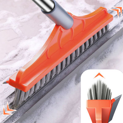Magic Plastic Broom 2 In 1 V-shaped Crevice Brush Rotating Design Kitchen Bathroom Crevice Cleaning Brush Household Cleaning