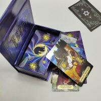 รูปแบบใหม่ฟอยล์ทองการ์ดไพ่ทาโรต์ Witch Divine เกมกระดานทำนายกันน้ำ Mystery Deck สำหรับผู้เริ่มต้นและนักสะสม-Sediue