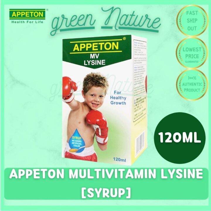 Appeton Multivitamin Lysine Syrup (120ml)EXP08/2023 Lazada