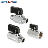 Mini Brass Ball Valve 1/8 1/4 3/8 1/2 BSP Threaded Male To Female Air Compressor For Water Gas Oil Shut Off Valve