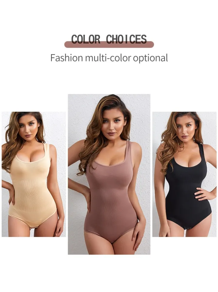 Slimming Bodysuit Shapewear Postpartum Corset Briefs Wide Straps