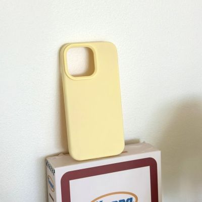 Silicone premium Case v.2 (pastel yellow colors)