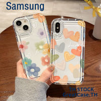 เคสถุงลมนิรภัยแบบใส For Samsung S23 Ultra A23 A33 A53 A22 A72 A03 A20 A30 A10 A12 A20S A32 A71 A13 A11 S20 S21 S22 FE Plus เคสซิลิโคนอ่อนนุ่มป้องกันกล้องกันกระแทก