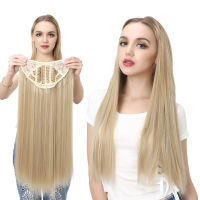 SARLA 24" 20" 16" Clip in Hair Extension U Part Natural Hair Straight Long Blonde Black False Hair Piece Synthetic Hairpiece