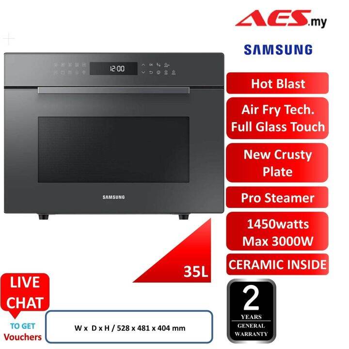 SAMSUNG MC35R8088LC/SM 35L CERAMIC ENAMEL CAVITY HOT BLAST™ TECHNOLOGY