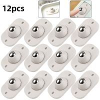 4/8/12pcs Self Adhesive Caster Wheels Stainless Steel 360 Degree Rotation Casters Wheel for Moving Furniture Caster Pulley