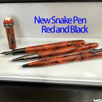 ใหม่ Snake Pen M Blanc 14K Rollerball ปากกาลูกลื่น Fountain Pen Heritage Series Marble Special Edition