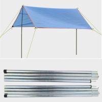 8 PCS Alloy Outdoor Folding Ultralight Sun Shelter Support Rod tarp Beach Tent Pole Reinforced Aluminium