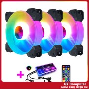 Bộ 3 Quạt Tản Nhiệt, Fan Case Coolmoon Y1 Led RGB 16 Triệu Màu