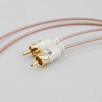 hifi silver-plated rca audio cable high-purity copper-plated silver 2rca to 2rca power amplifier TV dvd cd cable