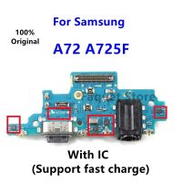 ใหม่ขั้วต่อพอร์ตชาร์จบอร์ดสายยืดหยุ่นสําหรับ Samsung Galaxy A72 SM-A725F OEM USB พอร์ตชาร์จ