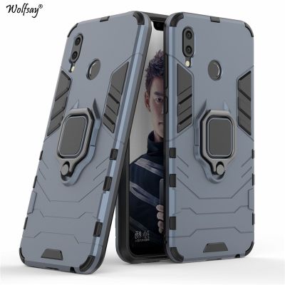 Wolfsay for Huawei Honor Play Case  Honor Play Car Holder Armor Cases Hard PC &amp; Soft Silicon Cover for Huawei Honor Play COR-L29 Car Mounts