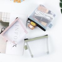 Transparent Mesh Lipstick Storage Bag Portable Mini Cosmetic Bag Makeup Case Key Earphone Data Line Organizer Card Holder Pouch