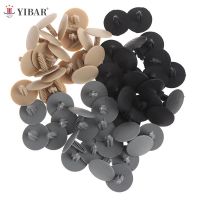 【YD】 20pcs roof liner trunk lining gray fastener retainer rivet trim Gray/Brown Car ceiling snaps plastic clips