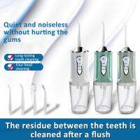 JAMAY CF200 เครื่องฉีดน้ำในช่องปากแบบพกพา Flosser น้ำทันตกรรม USB ชาร์จน้ำไหมขัดฟัน Tooth Pick 4 Jet Tip 220ml 3 โหมด IPX7 1600rpm