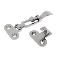 ‘；。【’； 316 Stainless Steel Lockable Latch Marine Boat Door Lock Latch Catch Anti-Rattle Fastener Clamp, 4.3 X 2 Inch