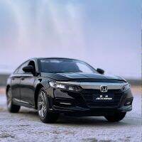 การจำลองแบบ1:32รถเก๋ง Accord รถโลหะผสมแบบหล่อขึ้นรูปสำหรับเด็กผู้ชายของเล่นหกแบบเปิดโมเดลรถเหล็กของขวัญวันเกิดเครื่องประดับของสะสม