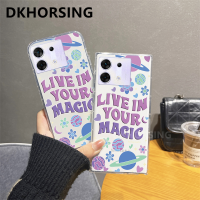 DKHORSING เคสโทรศัพท์แฟชั่นสำหรับ INFINIX ZERO 30 5G ลายดอกไม้ลายตาราง TPU ซิลิโคนแบบใสปลอกอ่อน Infinix Zero30ฝาหลังแบบใสกันกระแทก5G