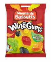 Maynards Bassetts Wine Gums Bag 165g เมย์นาร์ด บาสเซ็ตส์ ไวน์กัมส์ แบบถุง 165 กรัม