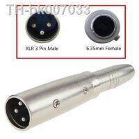 ▦  XLR 3 Pin Male to 1/4 quot; 6.35mm Female Jack Socket Audio Adapter free shipping