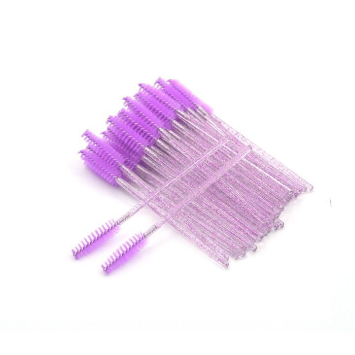 owosc-50-pcs-set-seven-colors-disposable-mascara-wands-mini-lashes-brushes-mascara-applicator-micro-spoolie-brushes-for-eye-lash-makeup-brushes-sets