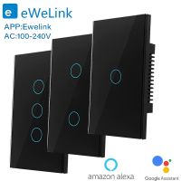 ✧❃◇ EWelink Smart switch Wifi App Bluetooth RF Alexa Google home voice remote 100V-240V Neutral wire Install Touch light wall switch