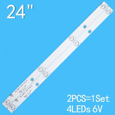 2 LED backlights with FOR Lehua 24 inch 4-light MS-L1936 UA24DF2110T2 V1 SHIVAKI STV-20LED17 6V/LED JS-D-JP2420-041EC E24F2000 LED Strip Lighting