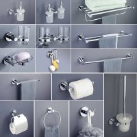 【jw】♣☁ Aço inoxidável Banheiro Hardware Define Toalete Holder Rolo De Papel Barra Toalha Prateleira Chuveiro Saboneteira Wall Robe Ganchos