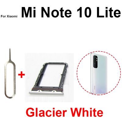 ซิมการ์ดถาดใส่ซิมขาตั้งสำหรับ Xiaomi Mi Note 10 Note 10 Pro Mi Note 10 Lite ซิมเครื่องอ่านการ์ดอะไหล่อะแดปเตอร์ชิ้นส่วนอะไหล่พร้อมขาเปลี่ยน LKT37121