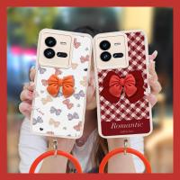 Raised lens Anti-fall Phone Case For VIVO IQOO10 Pro cute Liquid silicone shell for girl Cartoon Anti drop airbag