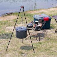 Camping Tripod for Fire Hanging Pot Outdoor Campfire Cookware Picnic Cooking Pot Grill Aluminum Alloy Hanging Cooking Pot