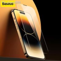 Baseus 0.3mm Crystal HD Tempered Glass for iPhone 14 13 12 Pro Max Screen Protector With Cleaning Kit Anti Peeping Dust-proof